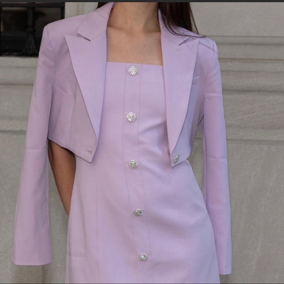 Purple Dress and Blazer set - Picture 5 of 9